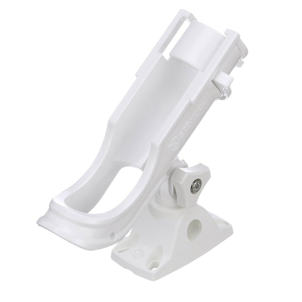 Attwood HeavyDuty Adjustable Rod Holder wCombo Mount White 5009W4