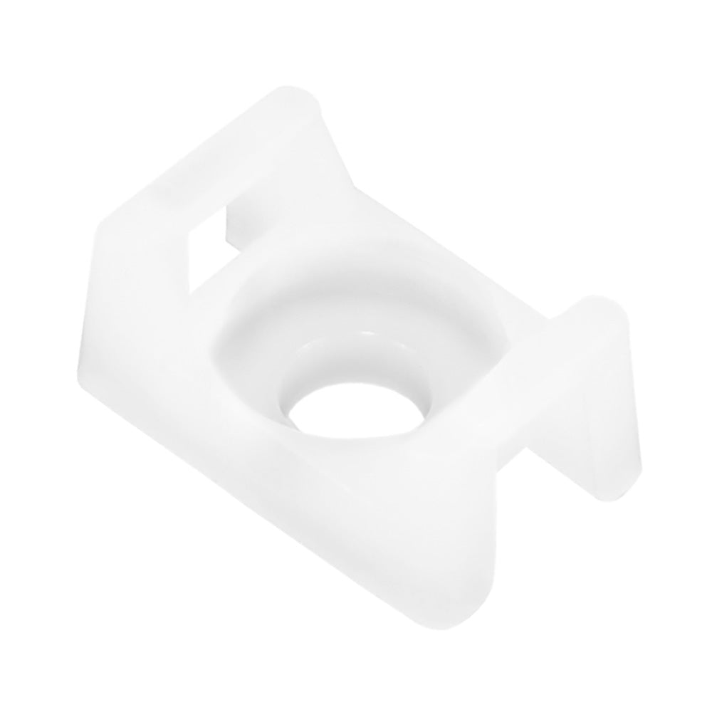 Pacer Screw Down Cable Tie Mount 8 Screw Mount Method Natural Color 100 Pack CTM2S8100