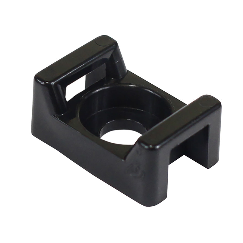 Pacer Screw Down Cable Tie Mount 8 Screw Mount Method Black 100 Pack CTM2S8BK100