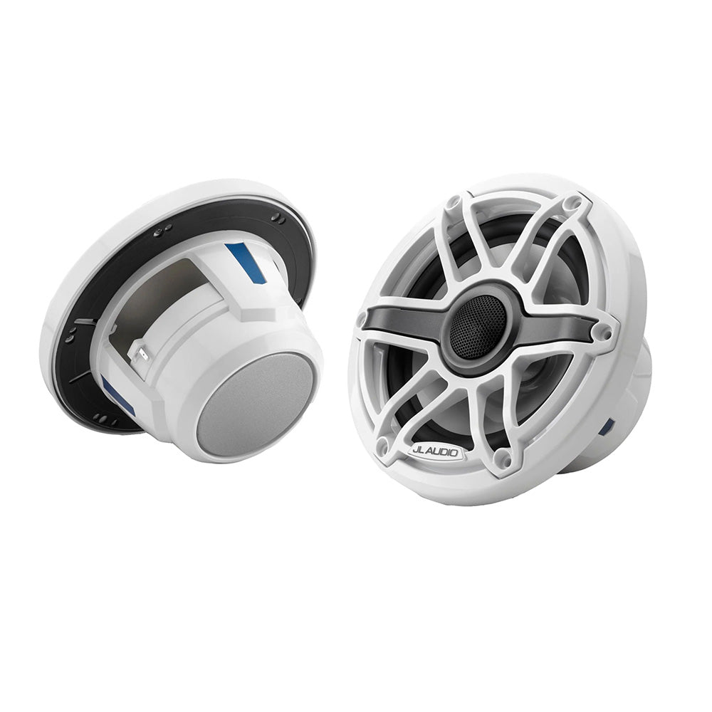 JL Audio M6 Series 65 Marine Coaxial Speakers wGloss White Sport Grille M6650XSGwGw 0100309000