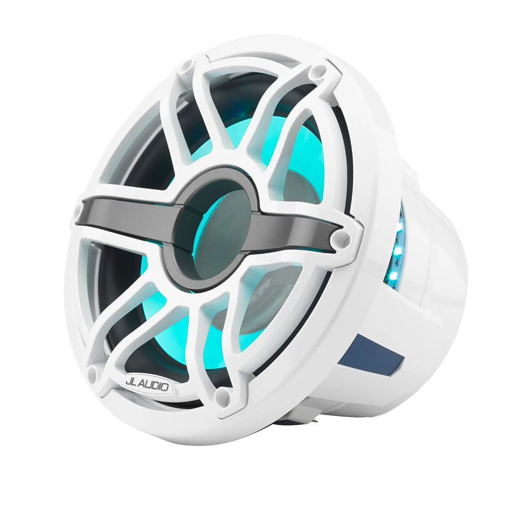 JL Audio M6 10 Marine Subwoofer wGloss White Sport Grille Transflective LED Lighting M610WSGwGwi4 0100348900