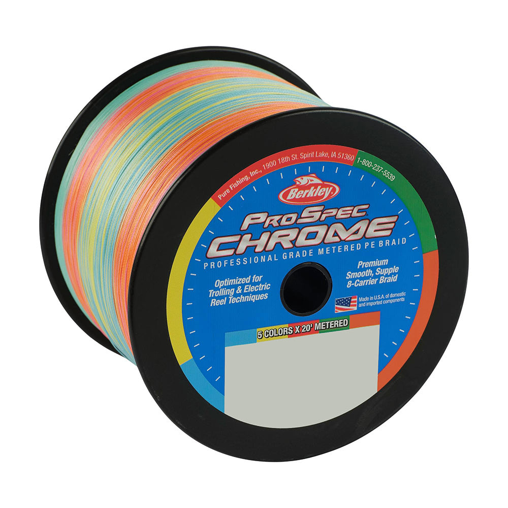 Berkley ProSpec Chrome 5 x 20 Metered Braid 20lb 3500yd 1621889