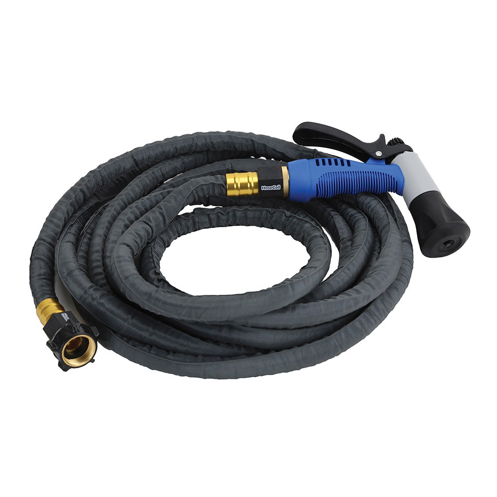 HoseCoil 10 Stainless Steel PRO Hose Kit wBoat Bumper Plastic Body Nozzle SSP10K