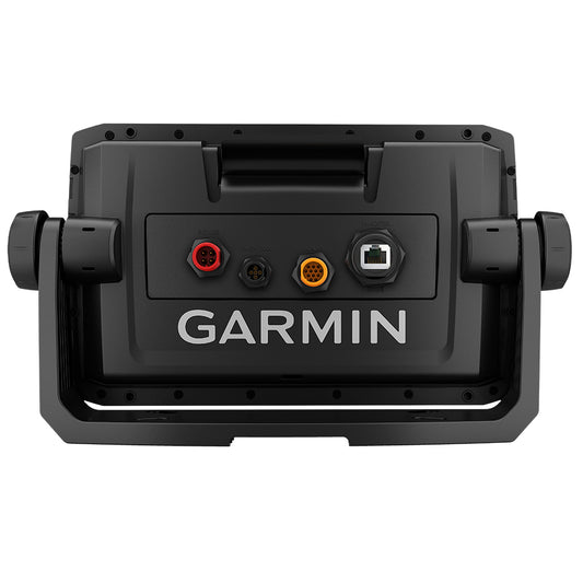 Garmin ECHOMAP UHD 94sv fishfinder combo with GT54UHD-TM transducer, showing screen display and device controls.