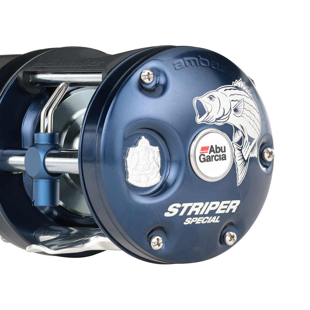 Abu Garcia Ambassadeur C3 Striper Round Baitcast Reel Right Hand C36500STPSPC 1649441
