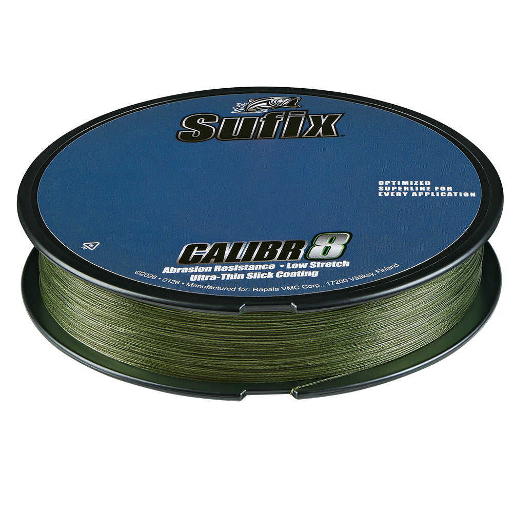 Sufix Calibr8 Braid 150yds 8lb Low Vis Green 694008G