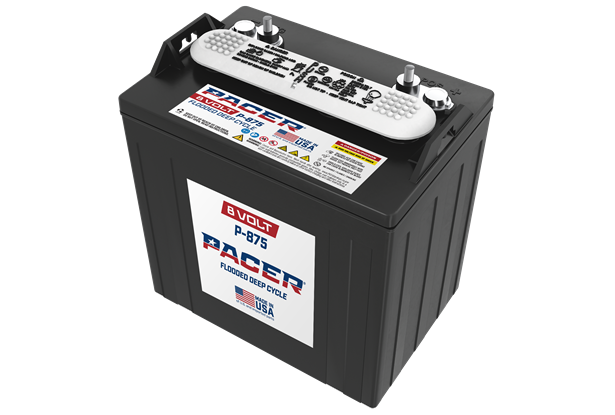 Pacer P-875 8 Volt 165Ah Deep Cycle Battery (6 Pack - 48V)
