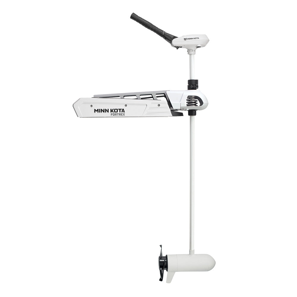Minn Kota Riptide Fortrex 80 saltwater bow-mount trolling motor with 80lb thrust and 52-inch shaft for saltwater fishing boats.