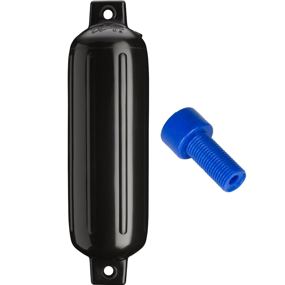 Polyform G3 Twin Eye Fender 55 x 19 Black wAir Adapter G3 BLACK WAIR ADAPTER