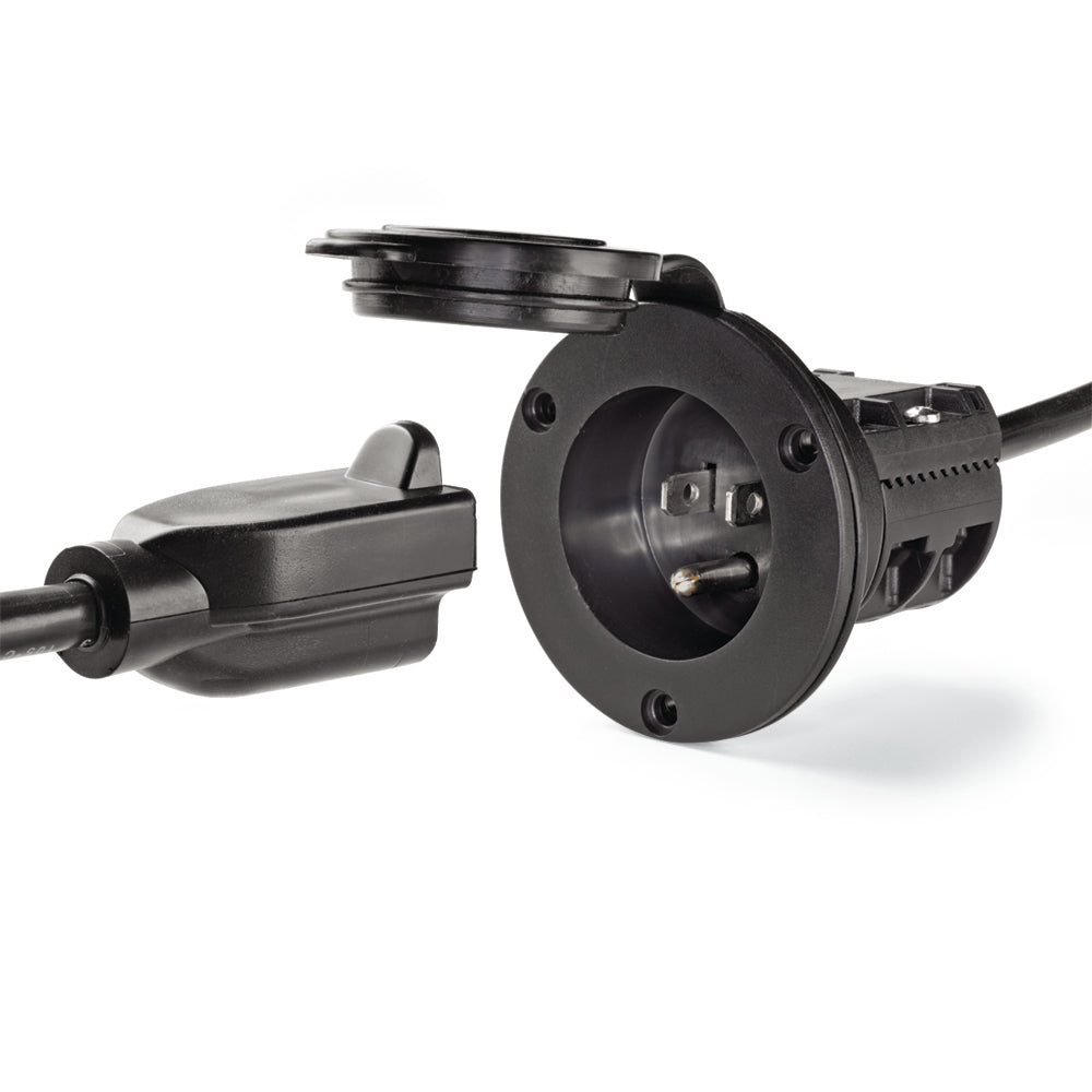 Minn Kota MKR-21 AC Power Port accessory for freshwater boats, featuring durable electrical connection port.