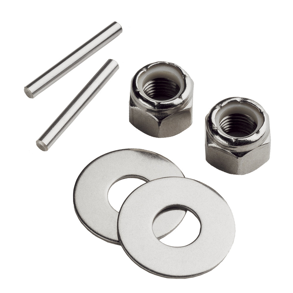 Minn Kota MKP-34 Prop and Nut Kit E for trolling motor, includes propeller and mounting hardware, black and silver components.