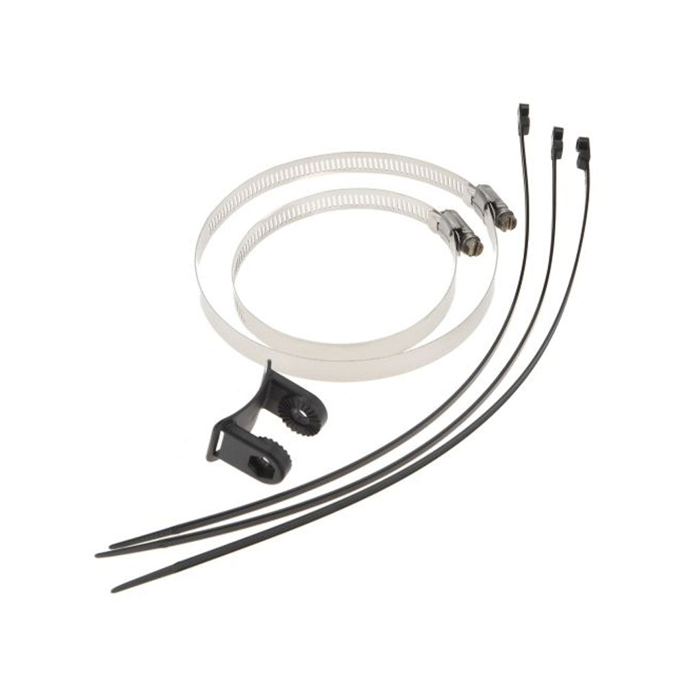 Humminbird AD XTM 9 Trolling Motor Adapter for XNT transducers, shown with compatible transducer accessories.