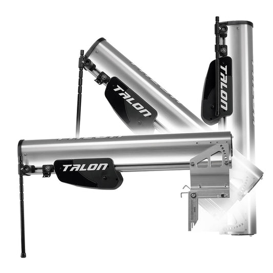 Minn Kota Talon tilt bracket for 8, 10, and 12 three-stage Talons, anchoring accessory, shown in black with mounting hardware.