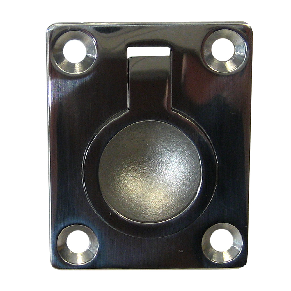 Whitecap Flush Pull Ring 316 Stainless Steel 112 x 178 6022C