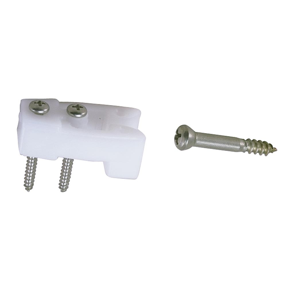 Perko Door Catches White NylonStainless Pair 0554DP