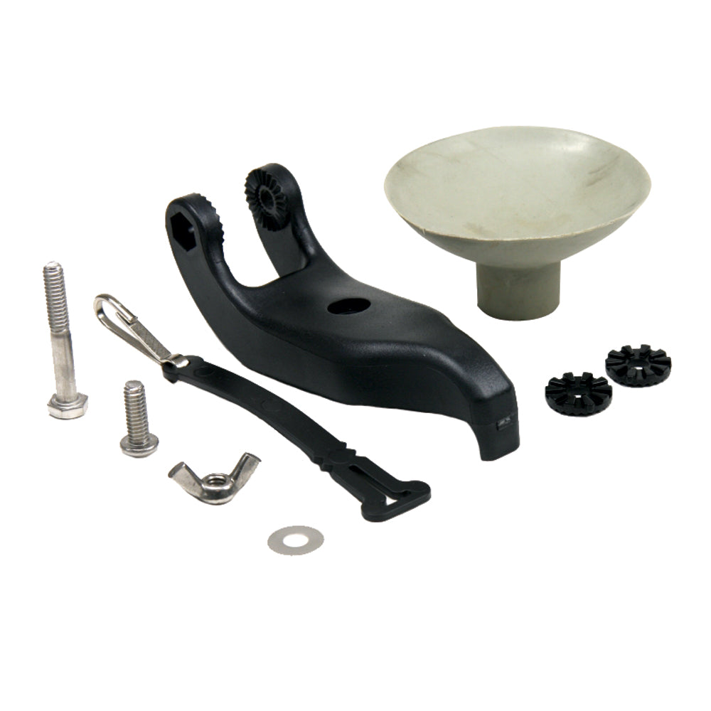 Humminbird MHX XNPT portable transducer hardware kit with mounting components and cables for fishing sonar devices.