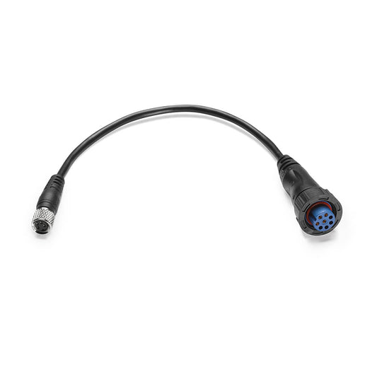 Minn Kota MKR-US2-14 universal sonar 2 adapter cable for Garmin 8-pin trolling motor accessories, shown in the image.