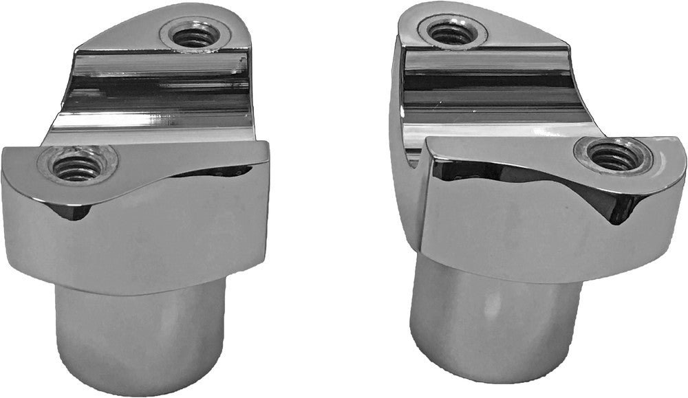 Harddrive - H-Bar Risers 2" Straight Chrome