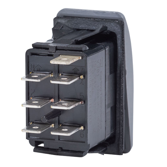 Blue Sea 7936 Contura II Switch DPDT Black ONOFFON 7936