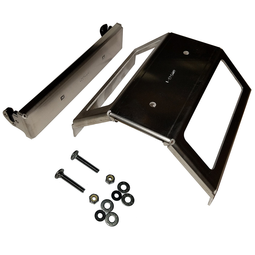 Humminbird IDMK H910R in-dash mounting kit for fishfinder accessories, showing the durable mounting components.