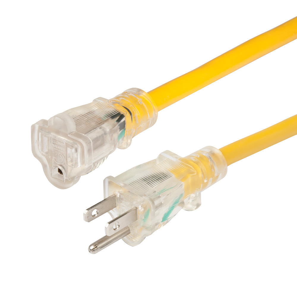Marinco 143 Lighted Extension Cord NonLocking 15A 50 150050NL