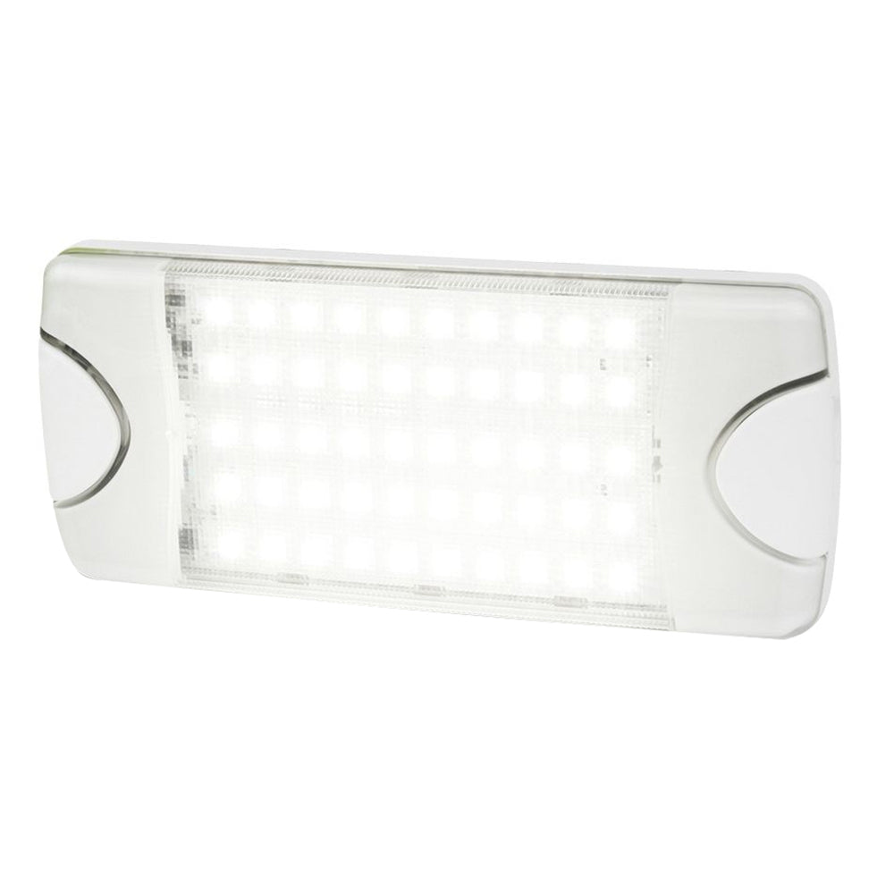 Hella Marine DuraLED 50 Low Profile InteriorExterior Lamp White LED Spreader Beam 980629001