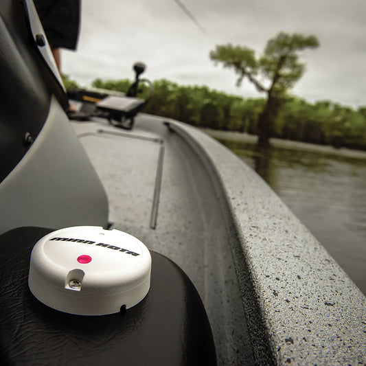 Minn Kota Bluetooth i-Pilot heading sensor for trolling motor accessories, showing the sensor device with wiring and connectors.