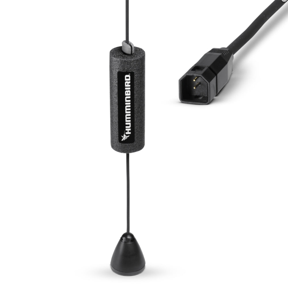 Humminbird XI-9-1521 Dual Spectrum ICE Transducer for ice fishing, showing the compact, durable transducer with cable connection.