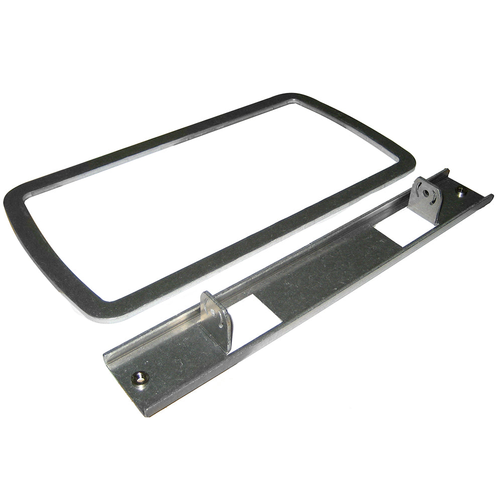 Humminbird IDMK H7R in-dash mounting kit for Helix 7 fish finders, showing the sturdy mounting frame and hardware in the image.