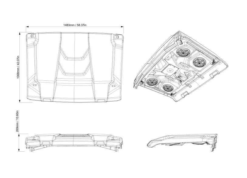 OEM Audio Roof Level 4 Kit - Can-Am Defender HD11