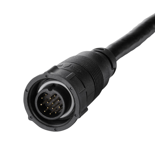 Humminbird XP-14-HW-T Dual Spectrum CHIRP in-hull transducer with temperature sensor for SOLIX fish finders, installed on boat hull