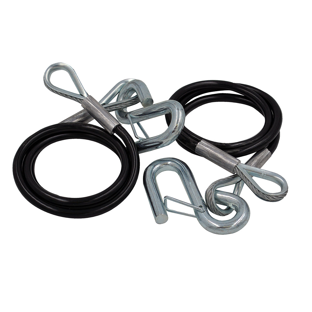 CE Smith Safety Cables 5000lb Capacity PVC Coated Pair 16672A