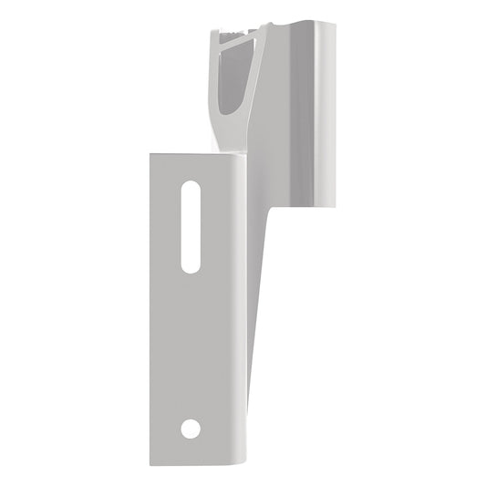 Minn Kota Raptor Jack Plate Adapter in white, starboard mounting, 2-inch setback, 6-inch rise, anchoring accessory for boats.