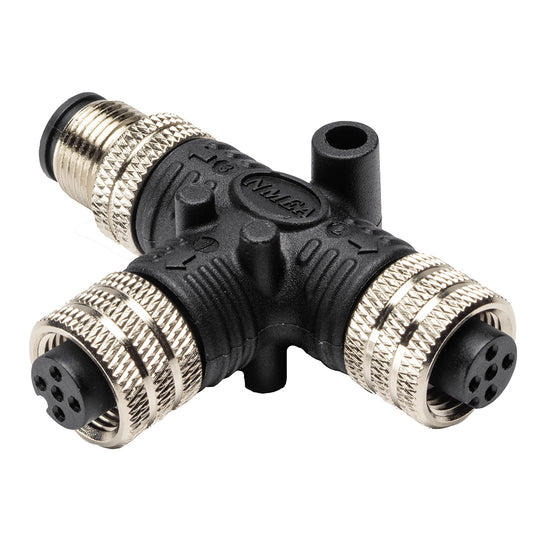 Humminbird NMEA 2000 T-Connector male for marine electronics, shown in the product image.