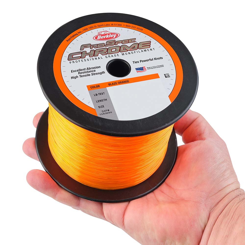 Berkley ProSpec Chrome Blaze Orange Monofilament 40 lb 1000 yds PSC1B4080 1543999
