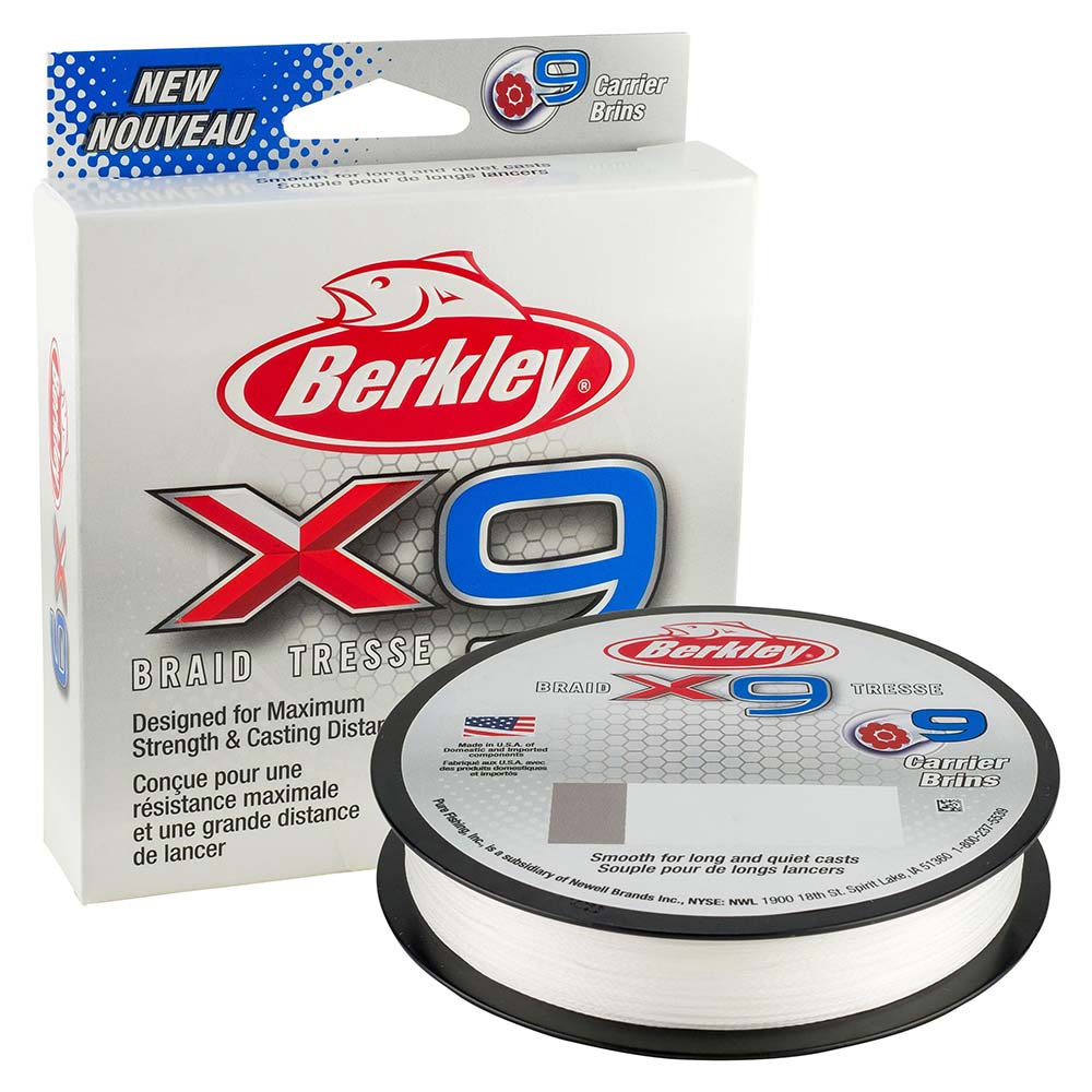 Berkley x9 Braid Crystal 50lb 328 yds X9B33050CY 1486901