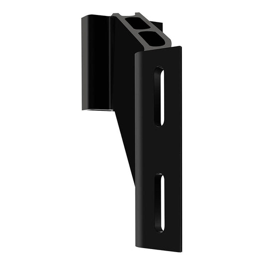 Minn Kota Raptor Jack Plate Adapter Bracket for starboard side, 8-inch setback, 6-inch rise, black anchoring accessory.