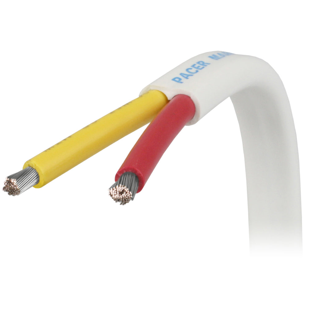 Pacer 162 AWG Safety Duplex Cable Flat Cable RedYellow 500 W162RYW500