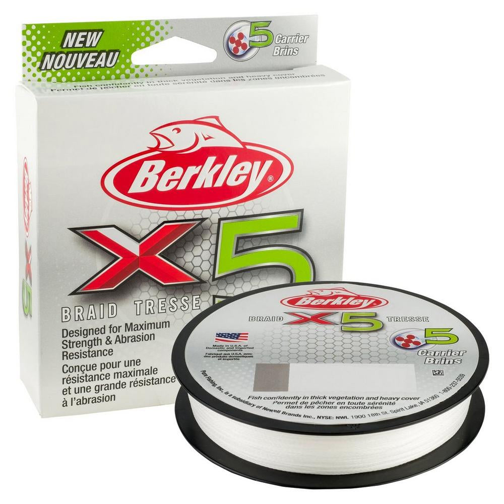 Berkley x5 Braid 156 328yds Crystal 1486791