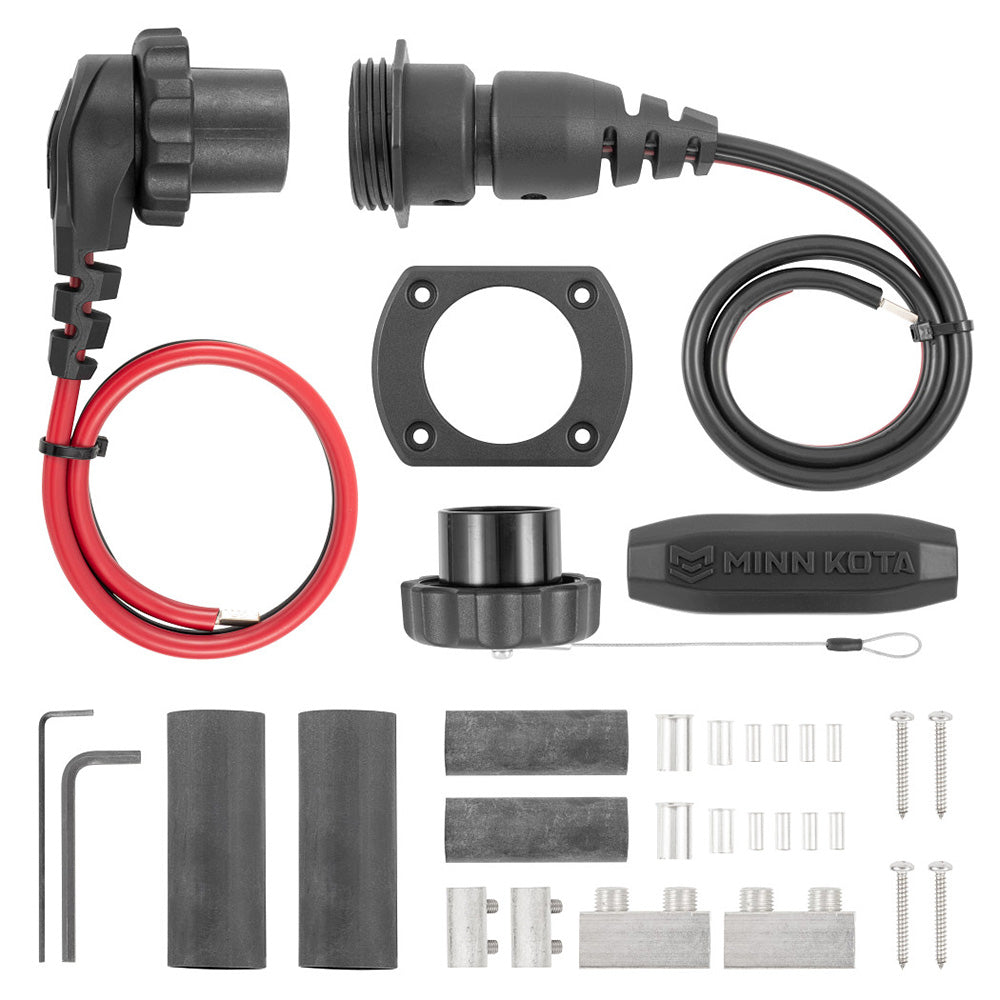Minn Kota MKR-28 trolling motor plug receptacle for trolling motor accessories, shown in the image.