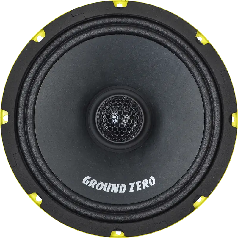 Ground Zero Competition Pro Series 8" 2-Way Coaxial Speaker & 1" Meylar Tweeter