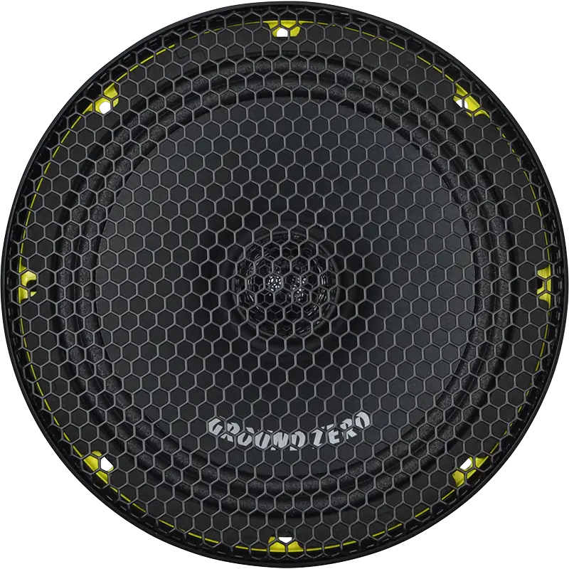 Ground Zero Competition Pro Series 8" 2-Way Coaxial Speaker & 1" Meylar Tweeter