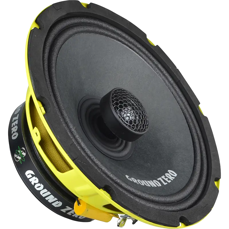 Ground Zero Competition Pro Series 8" 2-Way Coaxial Speaker & 1" Meylar Tweeter
