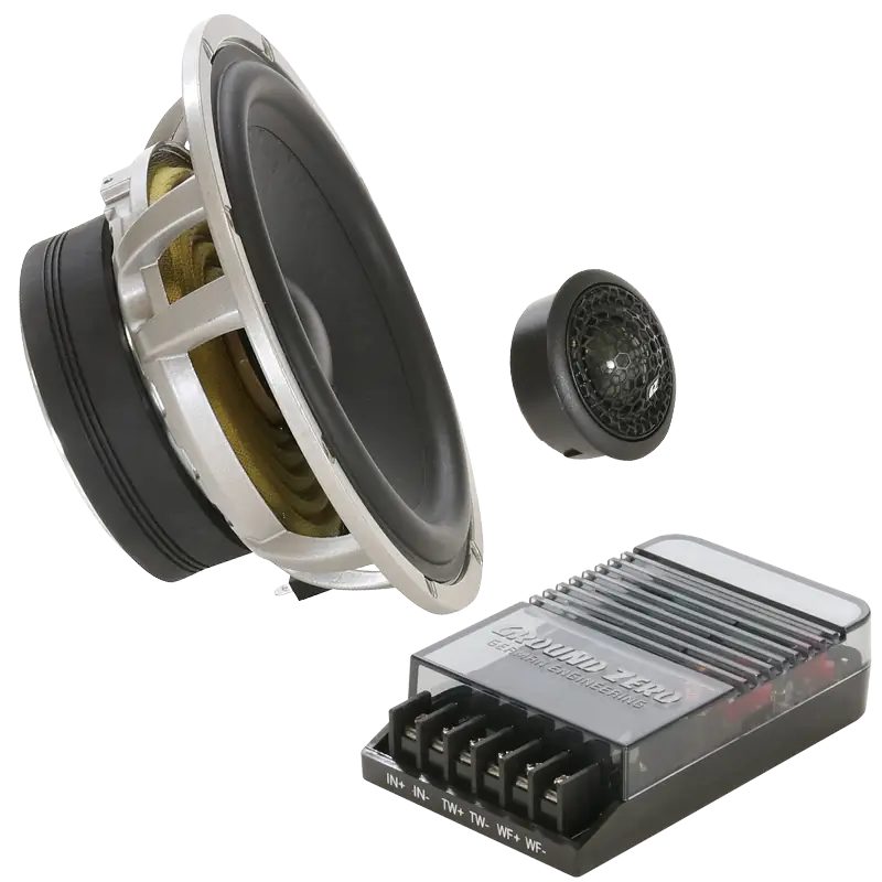 Ground Zero Hydrogen Series 6.5″ 2-way Component Speaker System