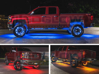 LEDGlow Wheel Ring 4pc 17" Million Color LED Wheel Ring Add-On Lighting Kit for Bluetooth & Wireless Underbody Kits
