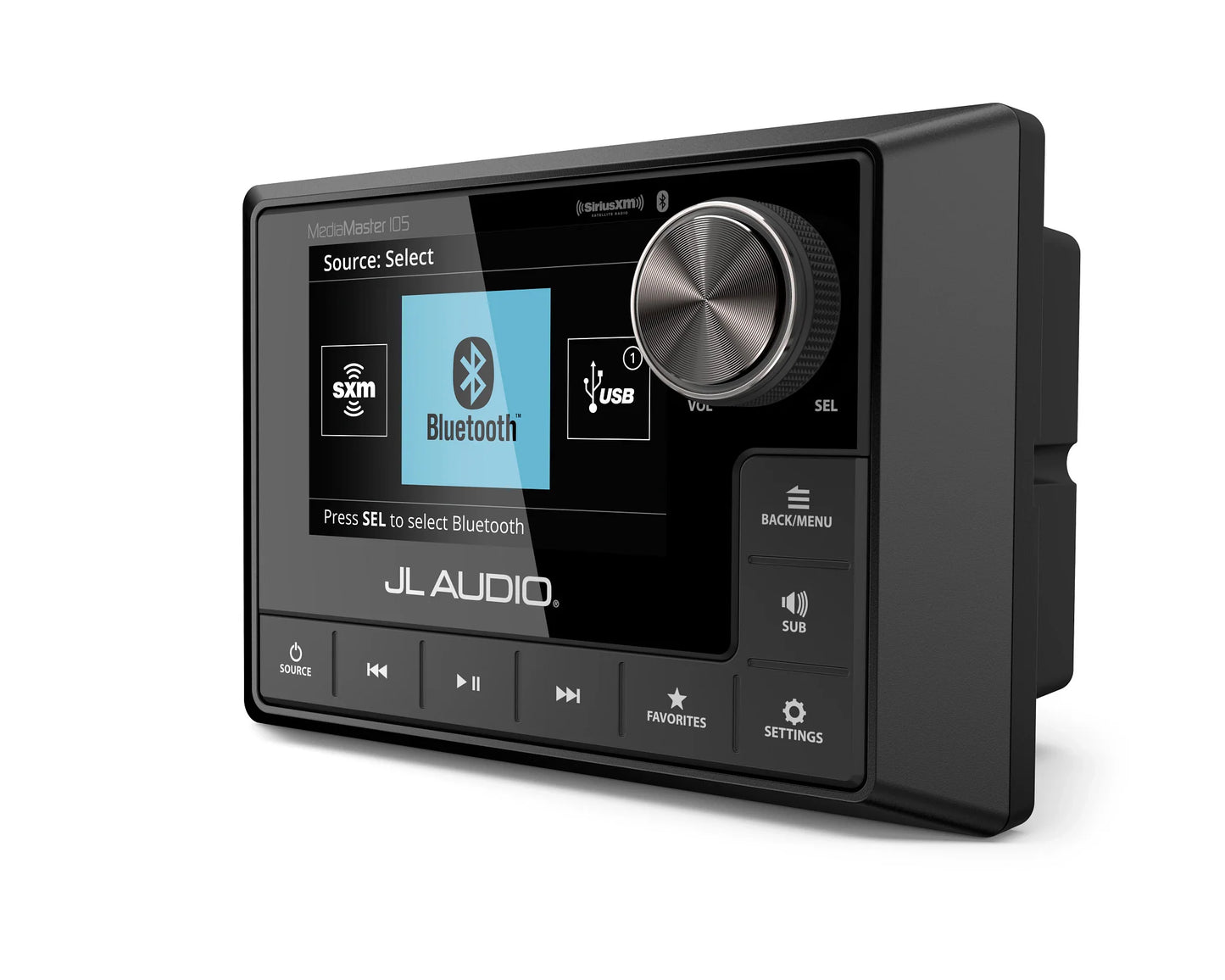 JL Audio - LCD Display - MM105 Weatherproof Source Unit with Full-Color