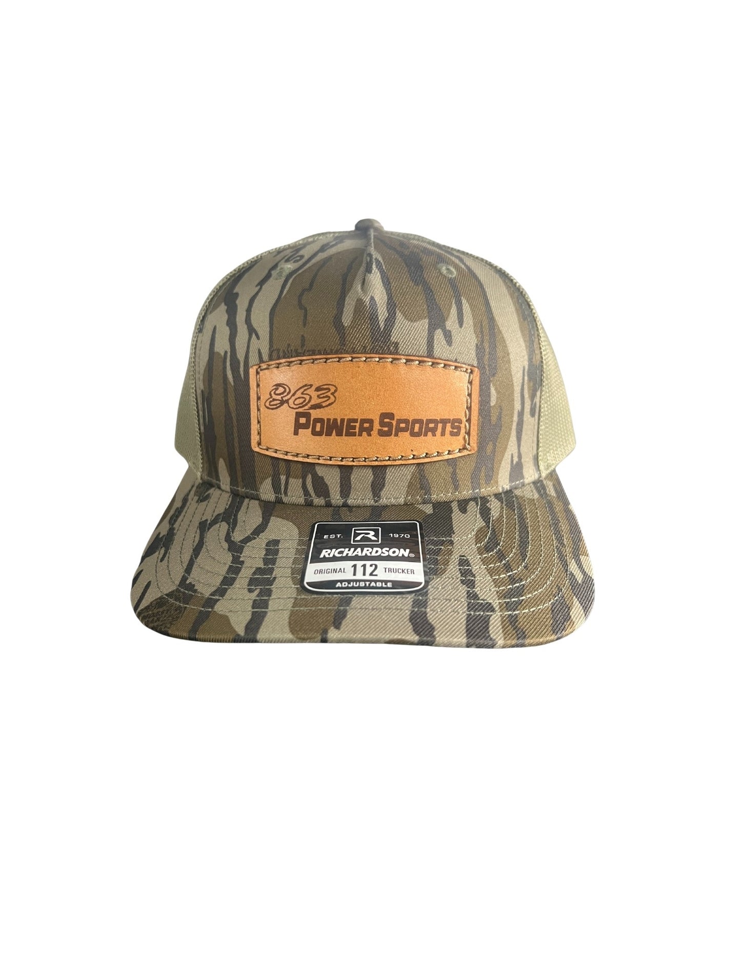 863 PowerSports Leather Patch Hats