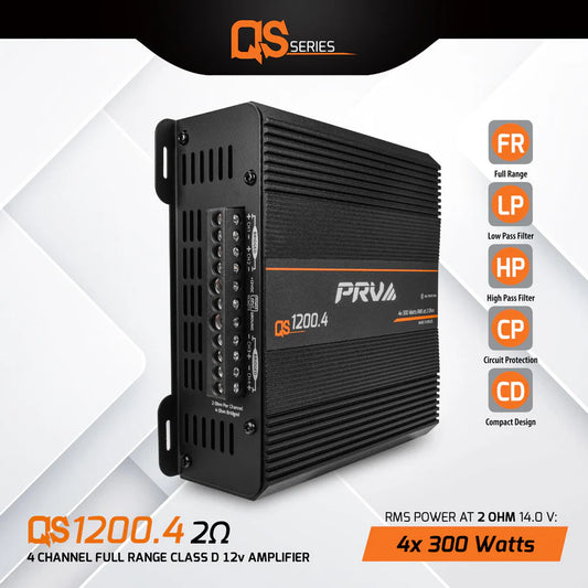 PRV Audio - PRV 4 X 310 Watts QS1200.4 Amplifier