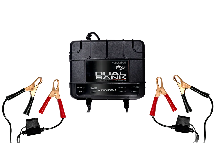 UTV Stereo Dual-Bank Battery Charger / Maintainer
