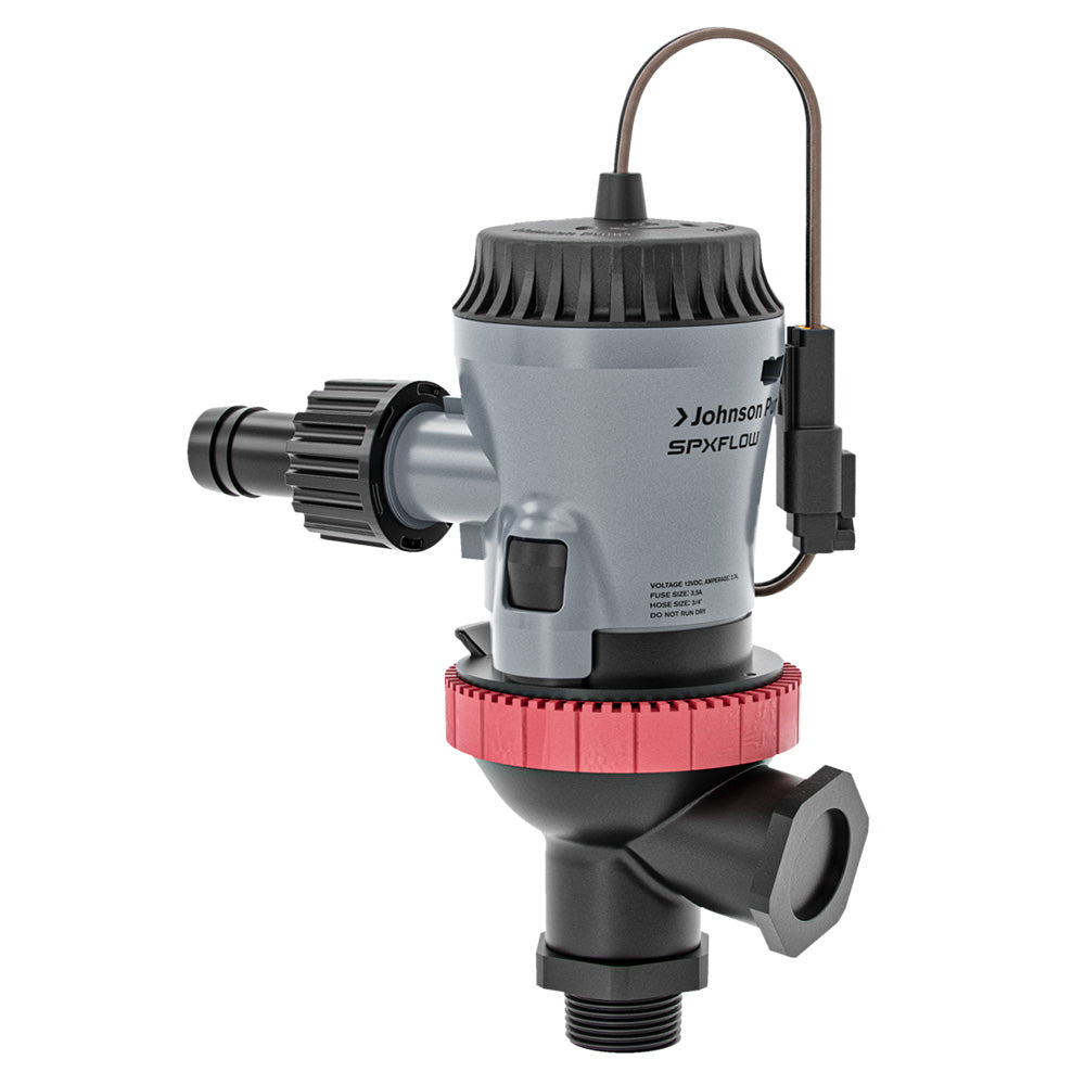 Johnson Pump Aqua O2 Twin Port 500 GPH Aerator Pump  Flex Mount  12V 101364901